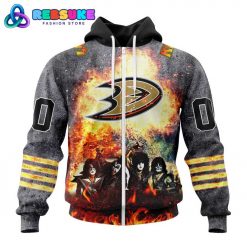 NHL Anaheim Ducks Special Mix KISS Band Design Hoodie