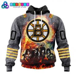 NHL Boston Bruins Special Mix KISS Band Design Hoodie