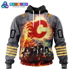 NHL Calgary Flames Special Mix KISS Band Design Hoodie