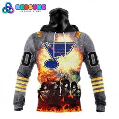 NHL St. Louis Blues Special Mix KISS Band Design Hoodie