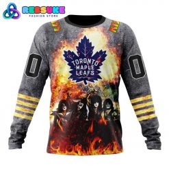 NHL Toronto Maple Leafs Special Mix KISS Band Design Hoodie