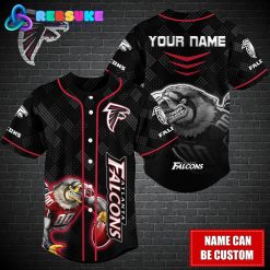 Atlanta Falcons NFL Custom Name Baseball Jersey