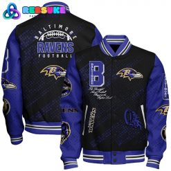 Baltimore Ravens 2024 NFL Pattern Baseball Jacket