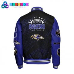 Baltimore Ravens 2024 NFL Pattern Baseball Jacket