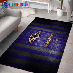 Baltimore Ravens NFL 2024 Rug Carpet