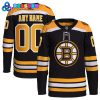 Boston Bruins Fanatics Branded Black 100th Anniversary Hockey Jersey