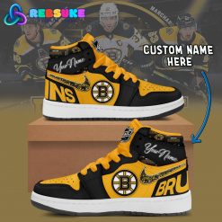 Boston Bruins NHL Customized Air Jordan 1