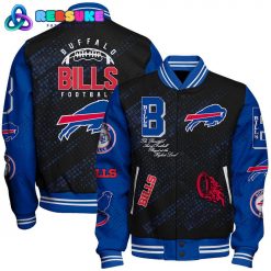 Buffalo Bills 2024 NFL Pattern Baseball Jacket