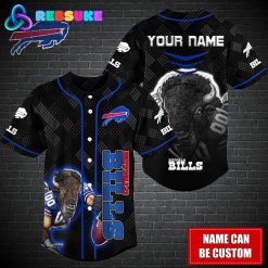 Buffalo Bills NFL Custom Name Baseball Jersey