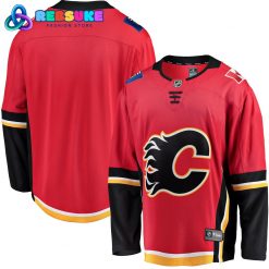 Calgary Flames Fanatics Branded Red Black Premier Hockey Jersey