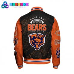 Chicago Bears 2024 NFL Pattern Baseball Jacket