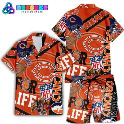 Chicago Bears NFL Summer Hawaiian Shirt And Short