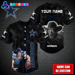 Dallas Cowboys NFL Custom Name Baseball Jersey