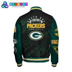 Green Bay Packers 2024 NFL Pattern Baseball Jacket