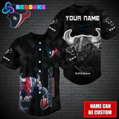 Houston Texans NFL Custom Name Baseball Jersey