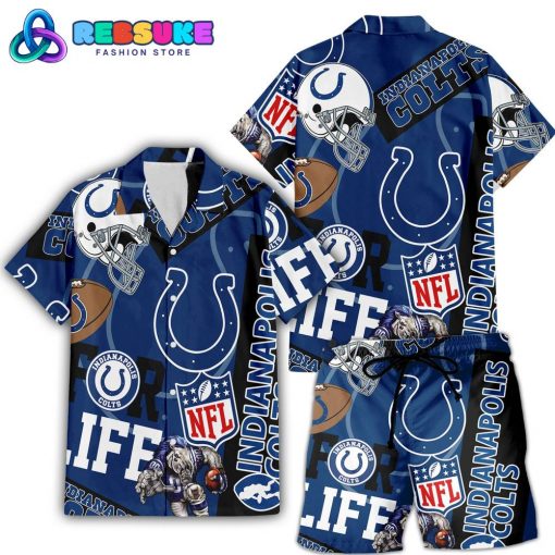 Indianapolis Colts NFL Summer Hawaiian Shirt And Short
