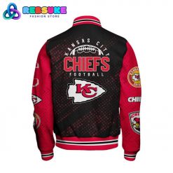 Kansas City Chiefs 2024 NFL Pattern Baseball Jacket
