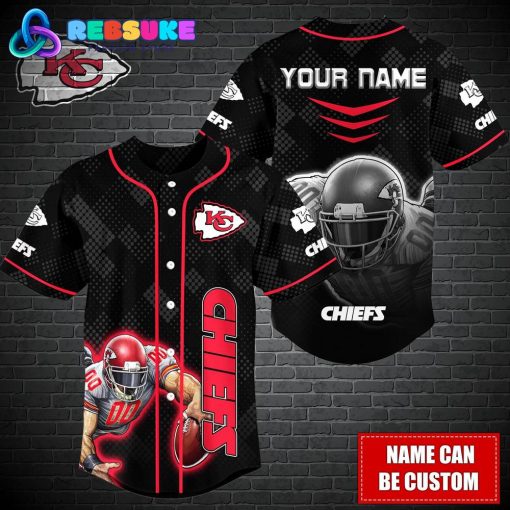 Kansas City Chiefs NFL Custom Name Baseball Jersey
