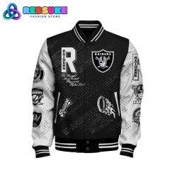 Las Vegas Raiders 2024 NFL Pattern Varsity Jacket