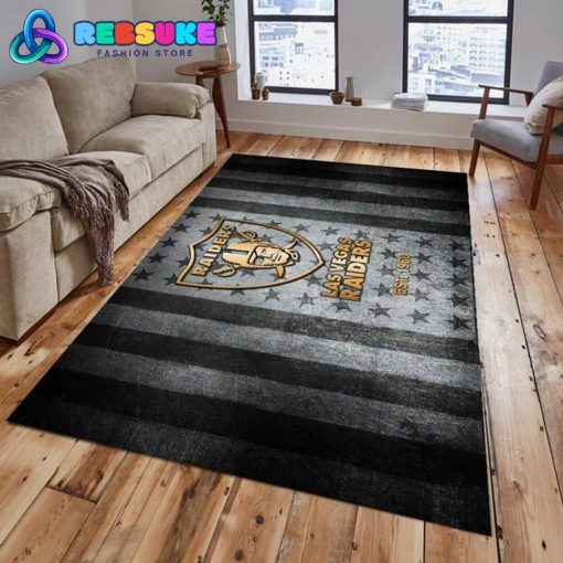 Las Vegas Raiders NFL 2024 Rug Carpet