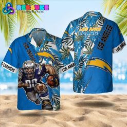 Los Angeles Chargers NFL Floral Summer Hawaiian Shirt