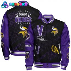 Minnesota Vikings 2024 NFL Pattern Varsity Jacket