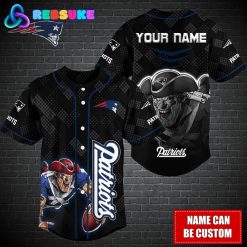 New England Patriots NFL Custom Name Baseball Jersey