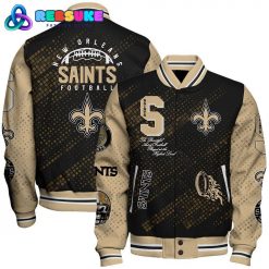 New Orleans Saints 2024 NFL Pattern Varsity Jacket