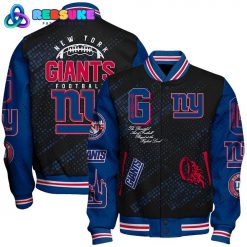 New York Giants 2024 NFL Pattern Baseball Jacket
