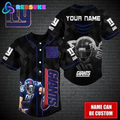 New York Giants NFL Custom Name Baseball Jersey