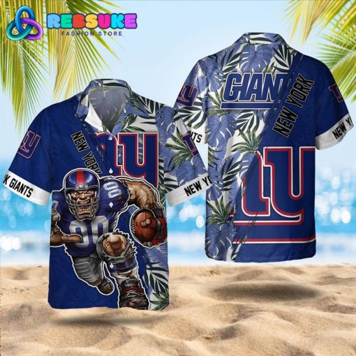 New York Giants NFL Floral Summer Hawaiian Shirt