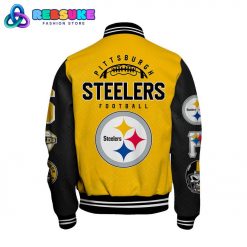 Pittsburgh Steelers 2024 NFL Pattern Baseball Jacket