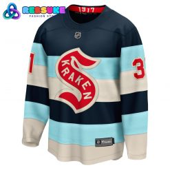 Seattle Kraken Philipp Grubauer Fanatics Branded Deep Sea Blue 2024 NHL Winter Hockey Jersey 2