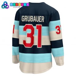 Seattle Kraken Philipp Grubauer Fanatics Branded Deep Sea Blue 2024 NHL Winter Hockey Jersey 3