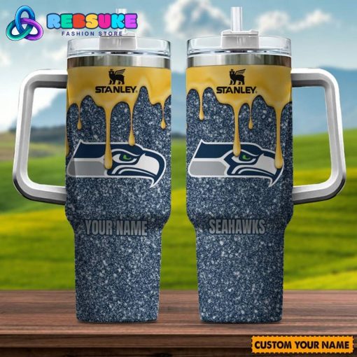 Seattle Seahawks NFL Customized 40 oz Stanley Tumbler