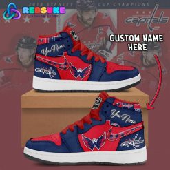 Washington Capitals NHL Customized Air Jordan 1