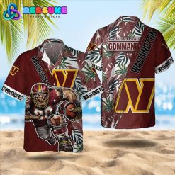 Washington Commanders NFL Floral Summer Hawaiian Shirt