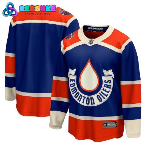 Edmonton Oilers Fanatics Branded NHL Heritage Classic Royal Hockey Jersey