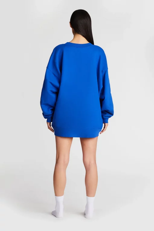 The Bar Varsity Sweatshirt Cobalt