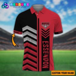 AFL Essendon FC Custom Name Polo Shirt