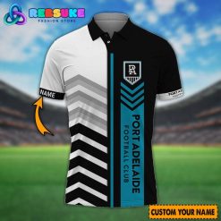 AFL Port Adelaide FC Custom Name Polo Shirt