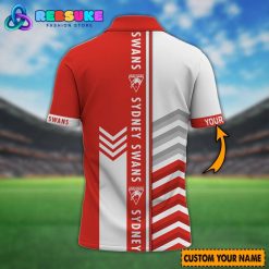 AFL Sydney Swans Custom Name Polo Shirt
