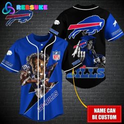 Buffalo Bills NFL Customized Baseball Jersey