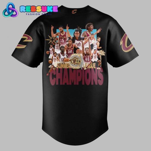 Cleveland Cavaliers Champions Summer League Black Baseball Jersey