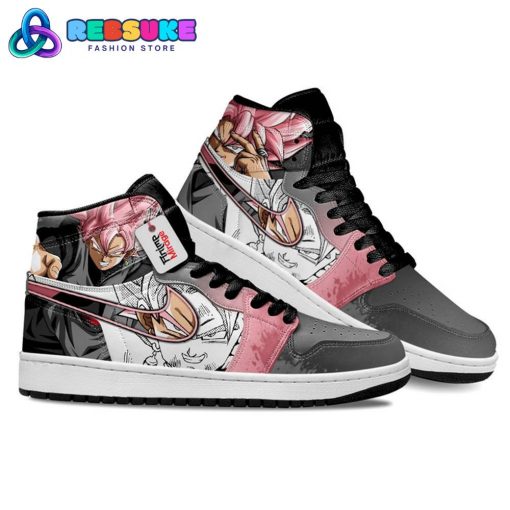 Goku Black Rose Jordan 1 Sneakers Anime Dragon Ball