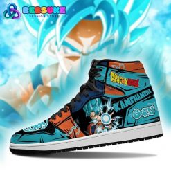 Goku Blue Jordan 1 Sneakers Anime Kamehameha