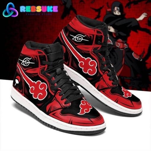 Itachi Akatsuki Jordan 1 Sneakers Anime