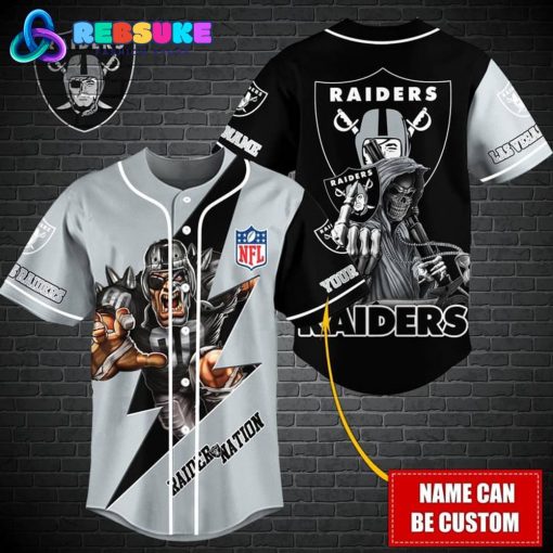 Las Vegas Raiders NFL Customized Baseball Jersey