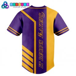 Los Angeles Lakers It Begins Baseball Jersey