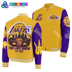 Los Angeles Lakers NBA The Lake Show Baseball Jacket